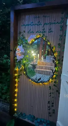 Oglinda din spatele ușii, seara