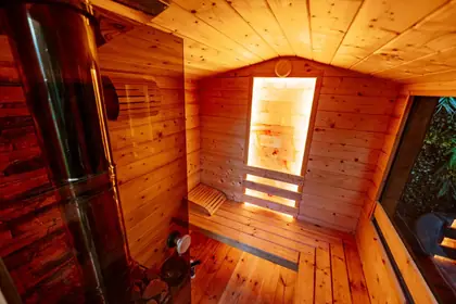 Sauna, pe dinăuntru